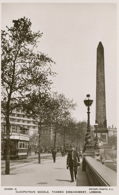 Cleopatras Needle, Thames Embankment, Londyn autorstwa English Photographer