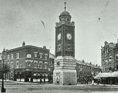 Wieża zegarowa, Broadway, Crouch End, 1890 autorstwa English Photographer