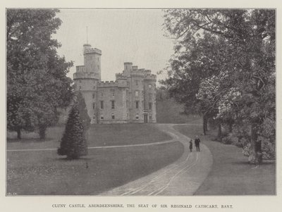 Zamek Cluny, Aberdeenshire, siedziba Sir Reginalda Cathcarta, Baroneta autorstwa English Photographer