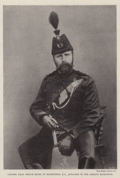 Pułkownik JKW Książę Henryk Battenberg, KG, przydzielony do Ekspedycji Ashanti autorstwa English Photographer
