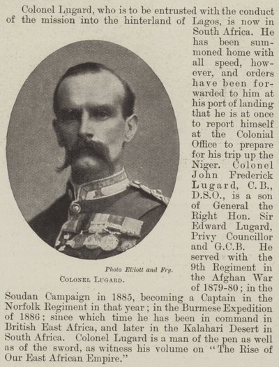 pułkownik Lugard autorstwa English Photographer