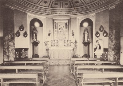 Klasztor Najświętszego Serca, Roehampton: Kaplica Mater Admirabilis (zdjęcie czarno-białe) autorstwa English Photographer