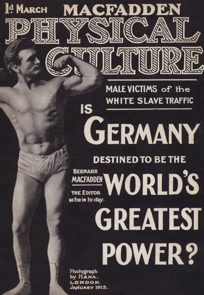 Okładka magazynu Kultura Fizyczna, styczeń 1913 autorstwa English Photographer