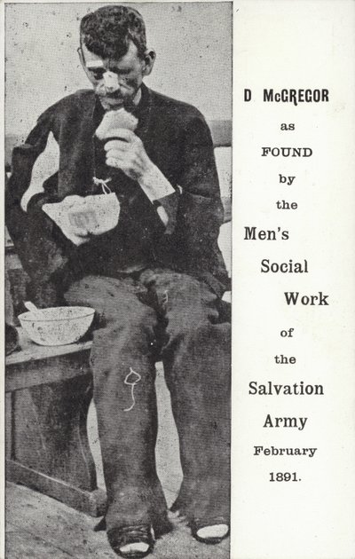 D McGregor odnaleziony przez Mens Social Work of the Salvation Army, luty 1891 autorstwa English Photographer