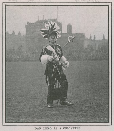Dan Leno jako krykieta autorstwa English Photographer