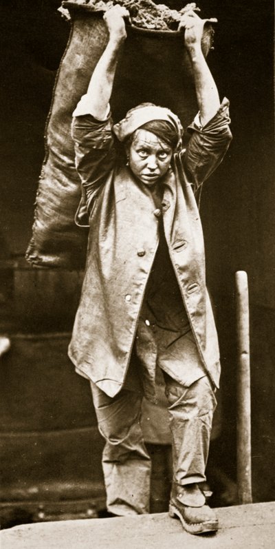 Dostarczanie węgla, grafika Horace W. Nichols, ok. 1916 (fotograwiura) autorstwa English Photographer
