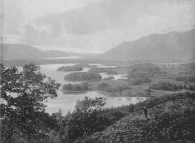 Derwentwater, z Falcon Crag autorstwa English Photographer