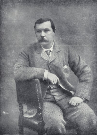 Dr A Conan Doyle (czarno-białe zdjęcie) autorstwa English Photographer