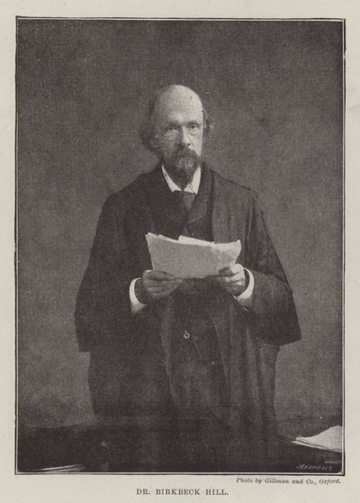 Dr Birkbeck Hill autorstwa English Photographer