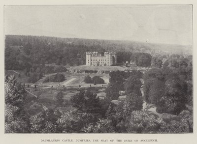 Zamek Drumlanrig, Dumfries, siedziba księcia Buccleuch autorstwa English Photographer