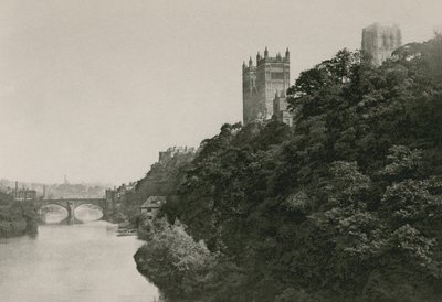 Katedra w Durham, z mostu Prebend autorstwa English Photographer