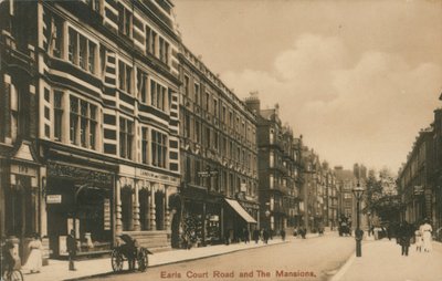 Earls Court Road i The Mansions, Londyn autorstwa English Photographer