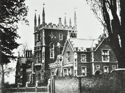 Szkoła elżbietańska, Broomhouse Lane: na zewnątrz, 1880 autorstwa English Photographer