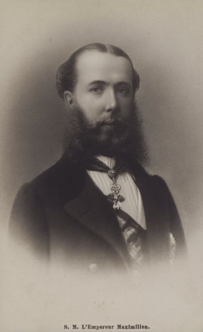Cesarz Maksymilian Meksykański (zdjęcie czarno-białe) autorstwa English Photographer