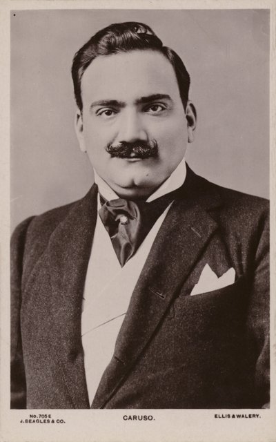 Enrico Caruso, włoski tenor (1873-1921) autorstwa English Photographer