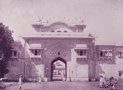 Wejście do Pałacu Maharajahs, Jeypore autorstwa English Photographer