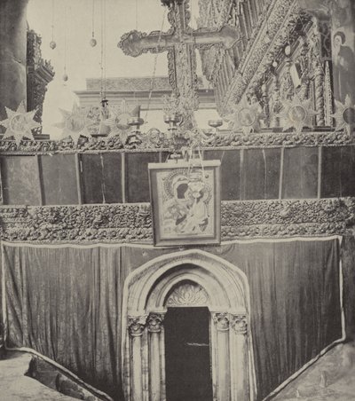 Wejście do groty w Kościele Narodzenia Pańskiego, w sąsiedztwie, gdzie spotkali się Boaz i Ruth autorstwa English Photographer