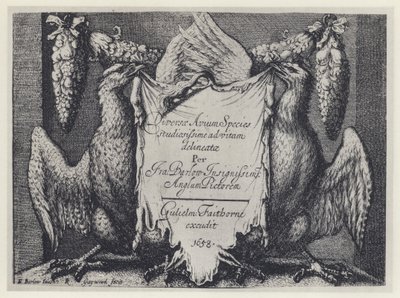 F Barlow, Diversae avium species, G Faithorne 1658 (zdjęcie czarno-białe) autorstwa English Photographer