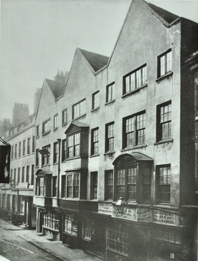 Fetter Lane, tyły Barnards Inn, City of London, 1879 autorstwa English Photographer