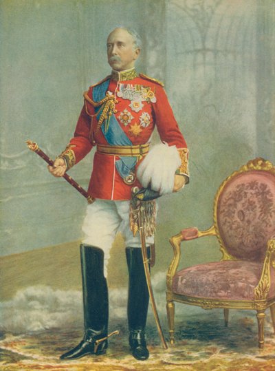 Feldmarszałek Viscount Wolseley, głównodowodzący armii. W pełnym stroju marszałka polnego autorstwa English Photographer