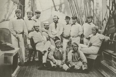 Pierwsza angielska drużyna krykieta udała się do Ameryki, 7 września 1859 (zdjęcie czarno-białe) autorstwa English Photographer