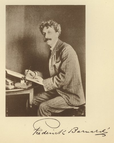 Frederick Barnard (zdjęcie czarno-białe) autorstwa English Photographer