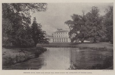Frogmore House, w którym król Edward będzie rezydował podczas przeróbek zamku Windsor autorstwa English Photographer