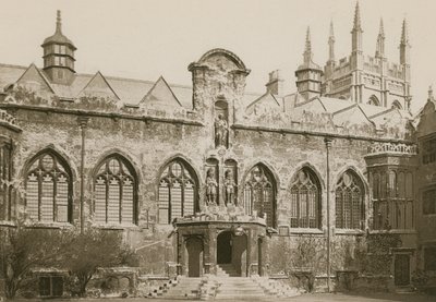Front Quadrangle, Oriel College, Oxford autorstwa English Photographer