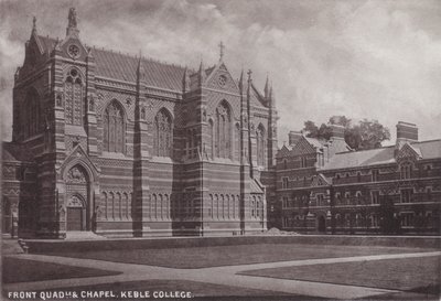 Przedni czworobok i kaplica, Keble College autorstwa English Photographer