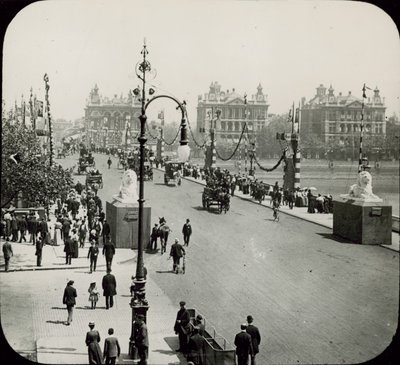 Widok ogólny mostu Westminster Bridge autorstwa English Photographer