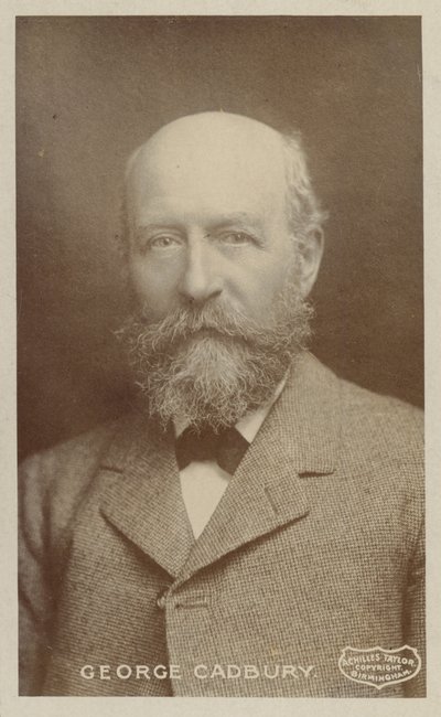 George Cadbury (1839-1922), angielski producent czekolady i działacz na rzecz spraw społecznych autorstwa English Photographer