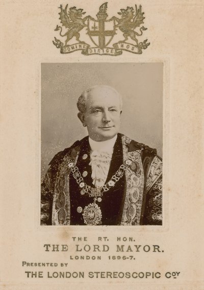 George Faudel-Phillips, szanowny burmistrz Londynu autorstwa English Photographer