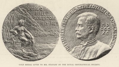 Złoty Medal przyznany Panu Stanleyowi przez Królewskie Towarzystwo Geograficzne autorstwa English Photographer