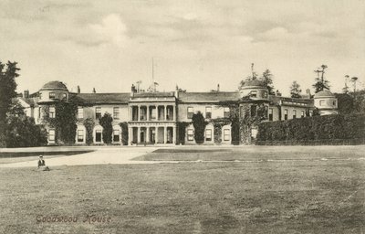 Goodwood House, West Sussex (zdjęcie czarno-białe) autorstwa English Photographer