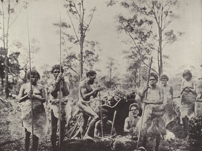 Grupa Aborygenów z Queensland autorstwa English Photographer