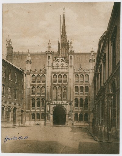 Guildhall, Londyn. Fotografia wiktoriańska autorstwa English Photographer