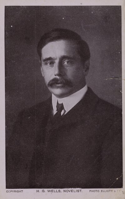 H G Wells (1866-1946), angielski powieściopisarz autorstwa English Photographer
