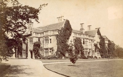 Hannington Hall, Wilts (zdjęcie czarno-białe) autorstwa English Photographer