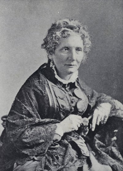 Harriet Beecher Stowe (zdjęcie czarno-białe) autorstwa English Photographer