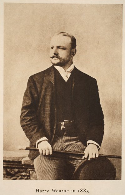 Harry Wearne w 1885 roku (zdjęcie w sepii) autorstwa English Photographer
