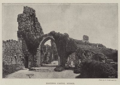 Zamek Hastings, Sussex autorstwa English Photographer