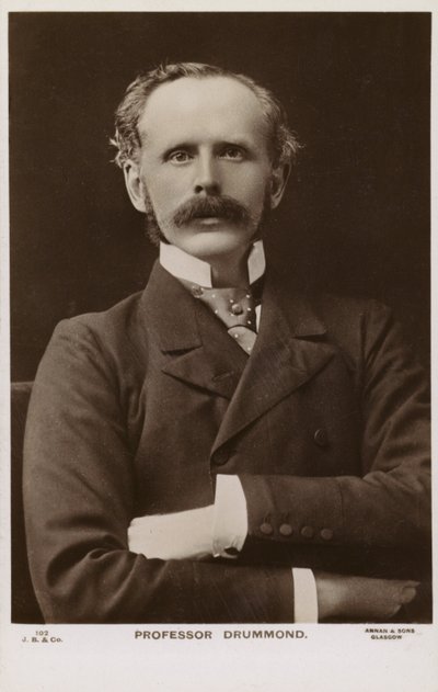 Henry Drummond (1850-1897), szkocki ewangelista, pisarz i wykładowca autorstwa English Photographer