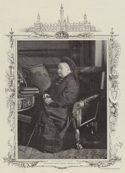 Jej Wysokość Królowa Wiktoria, Cesarzowa Indii autorstwa English Photographer