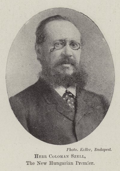 Herr Coloman Szell, nowy premier Węgier autorstwa English Photographer