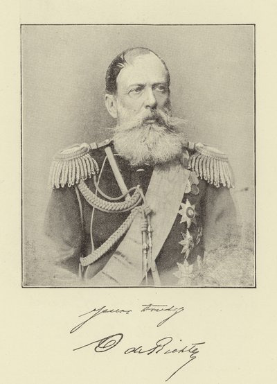 Jego Ekscelencja Generał de Richter autorstwa English Photographer
