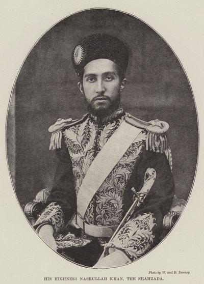 Jego Wysokość Nasrullah Khan, Szahzada autorstwa English Photographer