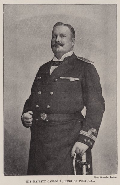 Jego Wysokość Carlos I, Król Portugalii autorstwa English Photographer
