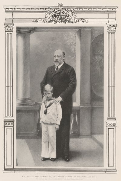 Jego Królewska Mość Król Edward VII i Książę Edward Kornwalii i York autorstwa English Photographer