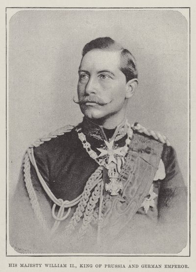 Jego Królewska Mość Wilhelm II, Król Prus i Cesarz Niemiecki autorstwa English Photographer