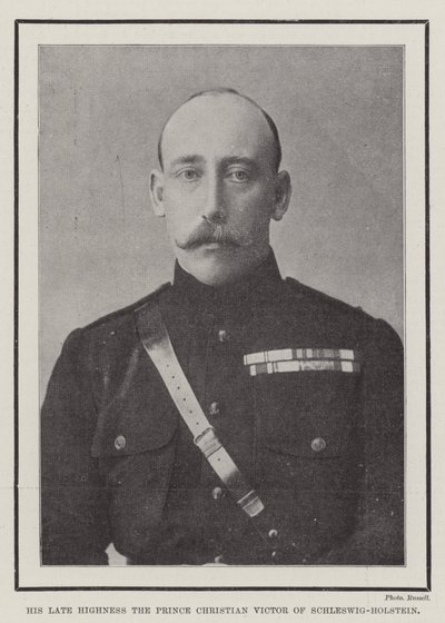Jego zmarła Wysokość Książę Christian Victor Schleswig-Holstein autorstwa English Photographer